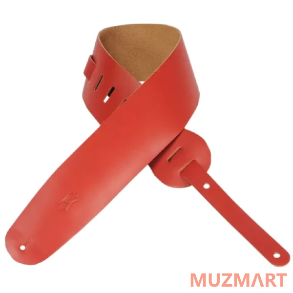 Levy's M4 RED XL Ремень для бас гитары, кожа