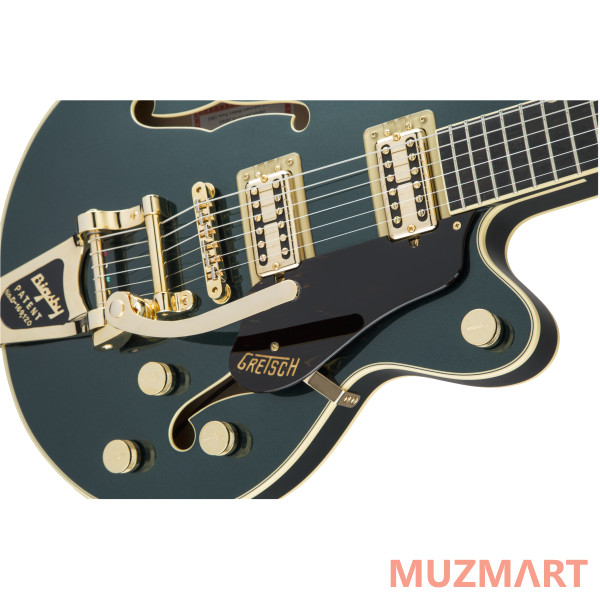 Gretsch G6659TG Players Edition Broadkaster Jr. Center Block with String-Thru Bigsby, Cadillac Green Полуакустическая электрогитара
