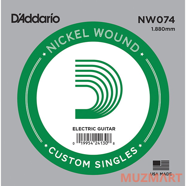 D'Addario NW074 Одиночная струна для электрогитары