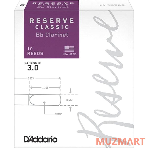 D'Addario DCT1030 Трости для кларнета Bb