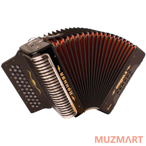Hohner Corona II XTREME EAD, black (A5482) Диатонический кнопочный аккордеон