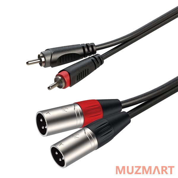 Roxtone RACC190/6 Аудиокабель, 2xRCA - 2xXLR male 3P