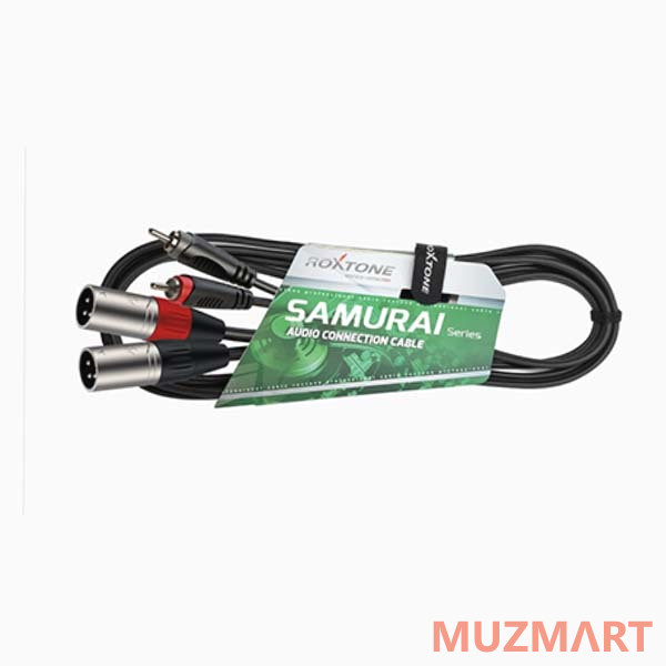 Roxtone RACC190/6 Аудиокабель, 2xRCA - 2xXLR male 3P