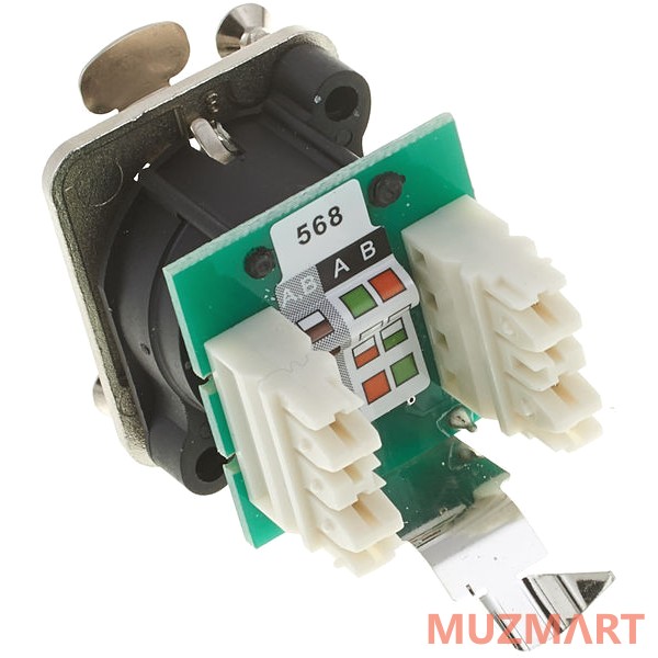 Neutrik NE8FDV-Y110 Панельный разъем RJ45 для печатного монтажа
