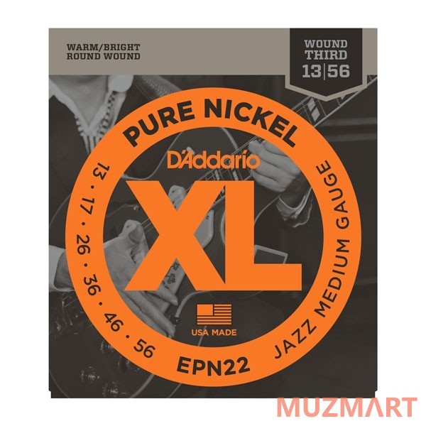 D'Addario EPN22 Jazz Medium 13-56 Струны для электрогитары